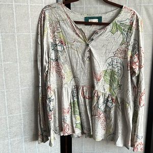 Anthropology top size L